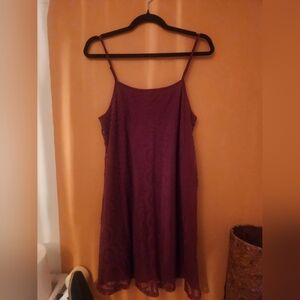 Purple Spaghetti Strap Dress
